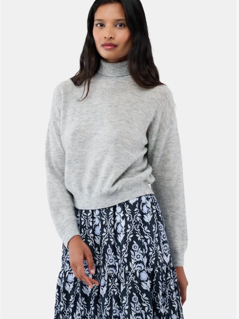 Roller Rabbit Heather Grey Sequins Felice Sweater size L